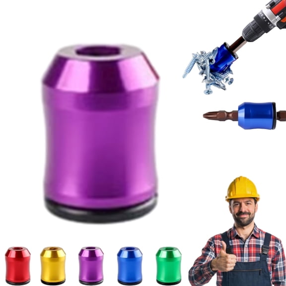 Magnetizer & Demagnetizer Tool Set for Screwdriver Bits, Magnetic Screw Ring Holder for DIY Repair, Home Tools & Small Parts Assembly