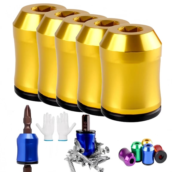 Magnetizer and Demagnetizer Tool, Upgrade Screwdriver Head Magnetic Ring Removable Household Tool Ultra-Strong Magnet Metal Screw Holder for Mechanics, Hex Screwdrivers & Power Bits