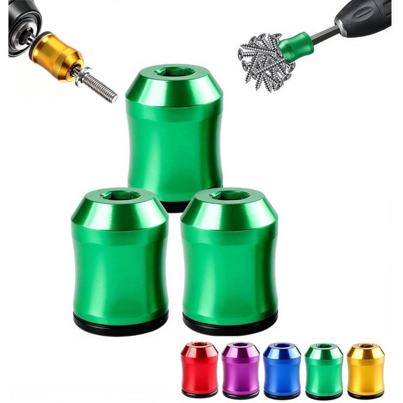 Magnetizer and Demagnetizer Tool Set for Drill, Screwdriver Head Magnetic Ring Holder, Magnetic Screw Holder Tool for Bits and DIY Repair