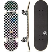 Magneto Cruiser Board - Kid Skateboard for Ages 3-6 - Mini Skateboard with Maple Concave Deck - Smooth Ride Skate Board with 95A Wheels - 27.5" x 7.75", Tie Dye