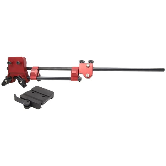 MagnetoSpeed Gray Ops CNC V3 Off-Barrel Mount with Arca Clamp, 6061 Aluminum, Adjustable, Red/Black (0933GO01)