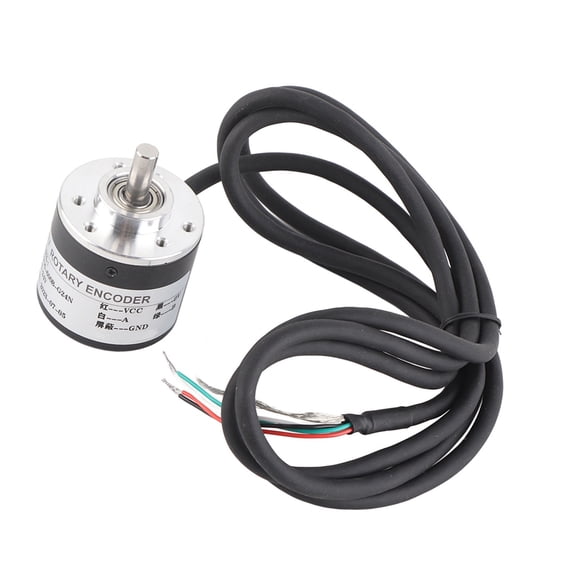 Magnetoelectric Incremental Rotation Encoder 5V-24V AB 2-Phases 600P/R 6mm Shaft / 0.23 in x 0.51 in