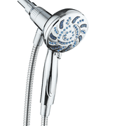 Magneton by AquaCare - High-pressure 6-setting Luxury Handheld Showerhead with Space-age Socket-Lock Magnetic Docking and Antimicrobial Nozzles