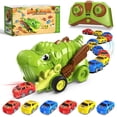 thumbnail image 1 of Magnetopia Dinosaur Remote Control Car for Kids, Monster Truck Toy, with 12 Eaten up Little Cars, Birthday Gift for 3-12 Year Old Boys Girls, 1 of 8