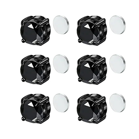 Magnetotherapy Earrings Non Piercing Ear Acupressure 3 Pairs Set For Men And Women