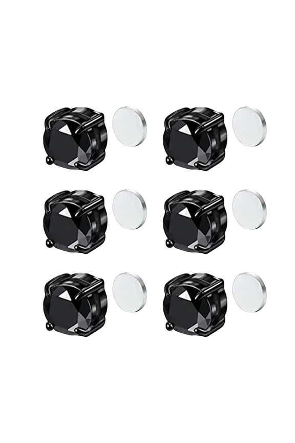 Earrings Non Piercing Ear Acupressure Stimulation 3 Pairs Set Unisex Jewelry