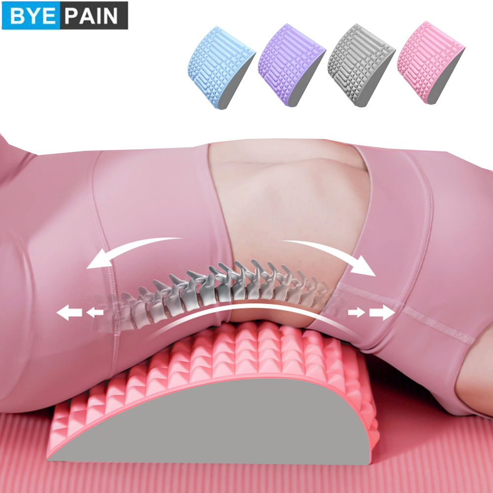 Magnetotherapy Multi-Level Adjustable Back Massager Stretcher Waist Neck Foot Fitness Lumbar Cervical Spine Support Pain Relief