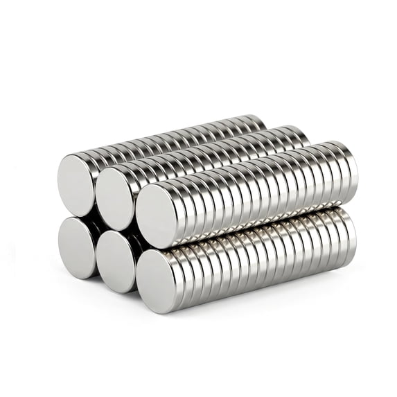 Magnets, 120 Pcs 8mm x 2mm Neodymium Magnet, Rare Earth Magnetic Discs for Fridge, Whiteboard, Office, Science Projects, DIY Crafts, School
