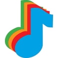 thumbnail image 1 of Die-Cut Magnetic - Large Assorted Color Music Note, 1 of 1