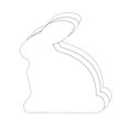 thumbnail image 1 of Magnets - Large Single Color Bunny, 1 of 4