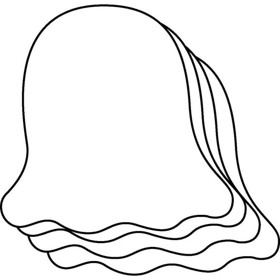 SHAPES ETC. Small Single Color Cut-Out - Ghost