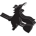 thumbnail image 1 of Magnets - Large Single Color Witch, 1 of 3