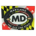 MDF 3D Maryland State Flagwith Tagline Maryland