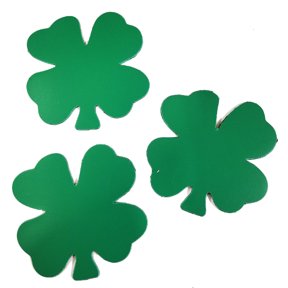 Die-Cut Magnetic - Small Single Color Four Leaf Clover