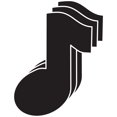 thumbnail image 1 of Magnets - Small Single Color Music Note, 1 of 1