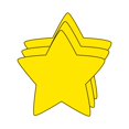 thumbnail image 1 of Die-Cut Magnetic - Small Single Color Star, 1 of 1