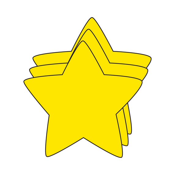 Die-Cut Magnetic - Small Single Color Star