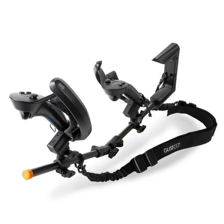 Magni Stock+ - VR Accessory Carbon Fiber Controller Stock Rifle Adapter Compatible with Valve Index, Black