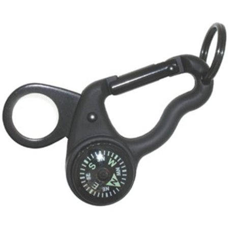 MagniComp - Compass/Magnifier Carabiner | Carabiner with Luminous Compass and Foldaway Magnifying Glass