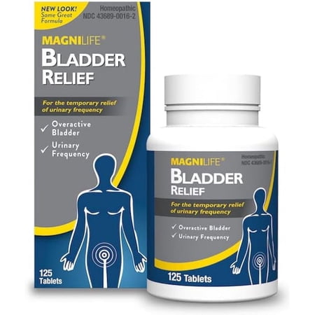 MagniLife Bladder Relief, Relief for Overactive Bladder, Helps Reduce Urination Frequency & Leaks, 125 Tablets