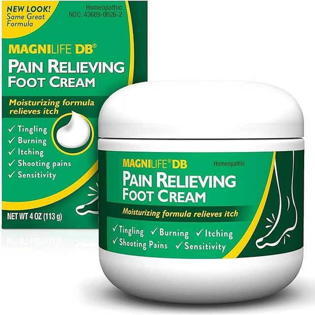 MagniLife DB Diabetes Pain Relieving Foot Cream Burning, Stabbing, Swelling, Dry Skin Relief
