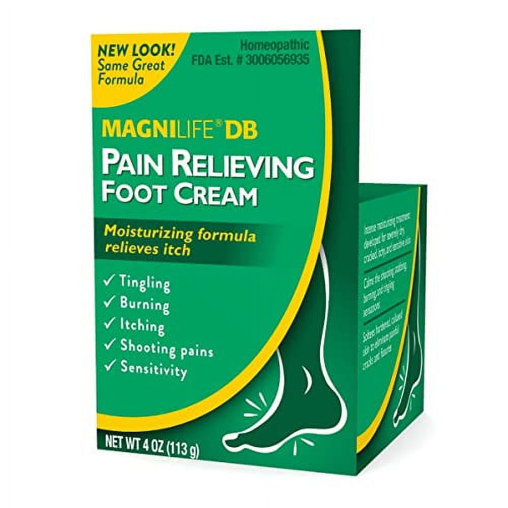 MagniLife DB Pain Relieving Foot Cream, Calming Relief for Burning, Tingling, & Stabbing Foot