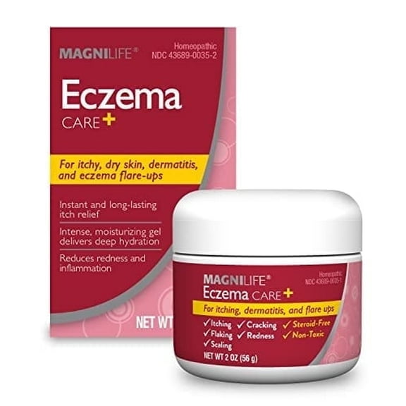 MagniLife Eczema Care+, Moisturizing Gel for Itchy, Dry Skin, 2 oz
