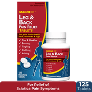 MagniLife Leg & Back Pain Relief Quick Dissolving Tablets, 125 Count