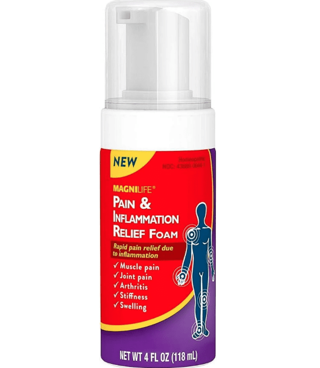 MagniLife Pain & Inflammation Relief Foam, Natural Muscle, Joint, and Arthritis Pain Relief - 4oz