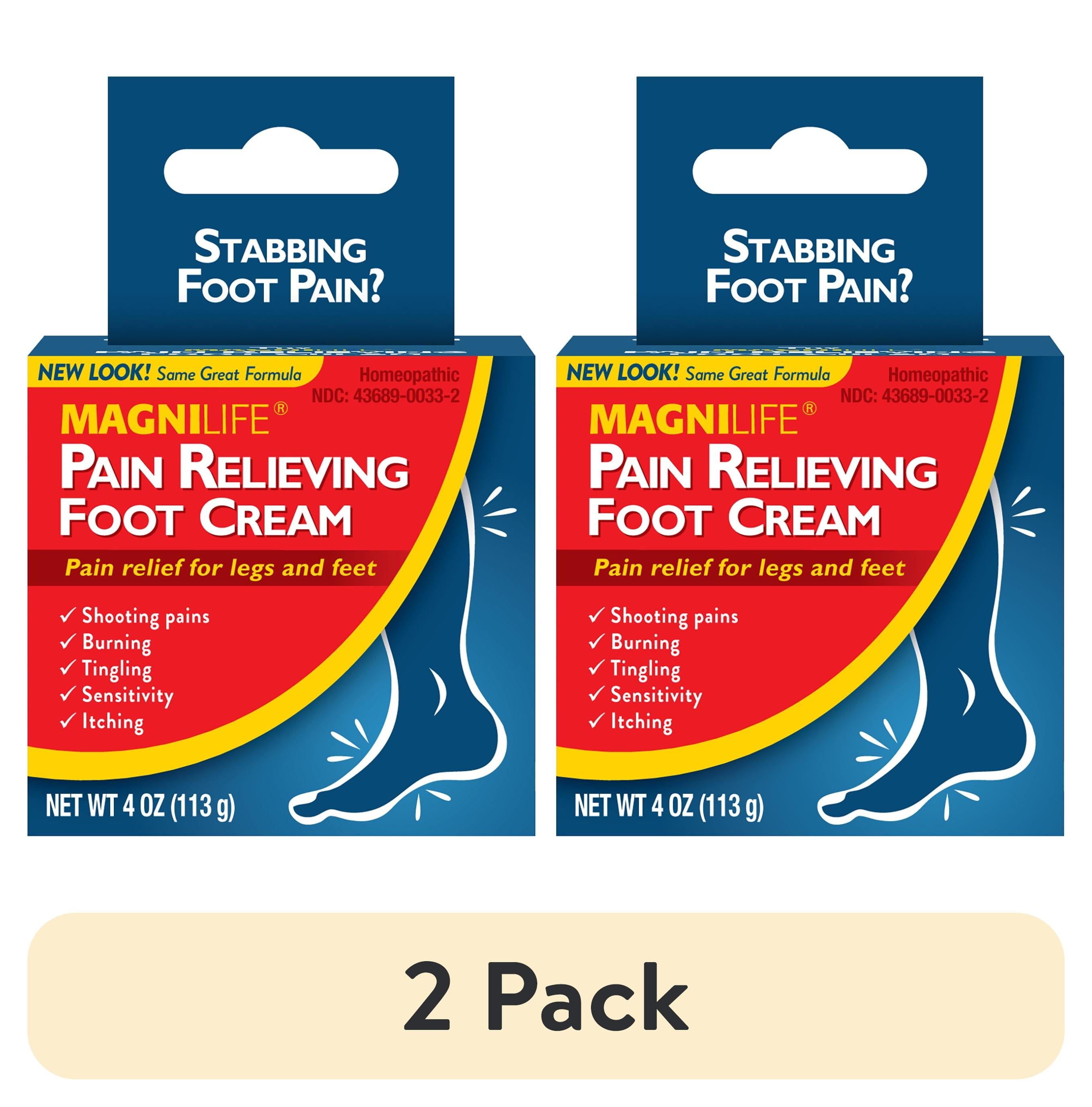 MagniLife Pain Relieving Foot Cream Moisturizing Formula Relieves Pain 4 oz. Walmart