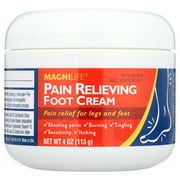 MagniLife Pain Relieving Foot Cream, Moisturizing Formula Relieves Pain, 4 oz.
