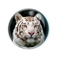 thumbnail image 1 of Magnidome - White Tiger Magnet from Deluxbase. Crystal Glass Fridge Magnet. Cute Round and Strong Magnets for Refrigerator Magnets, Home Decor and Animal Magnets for Locker Decorations for Kids, 1 of 2