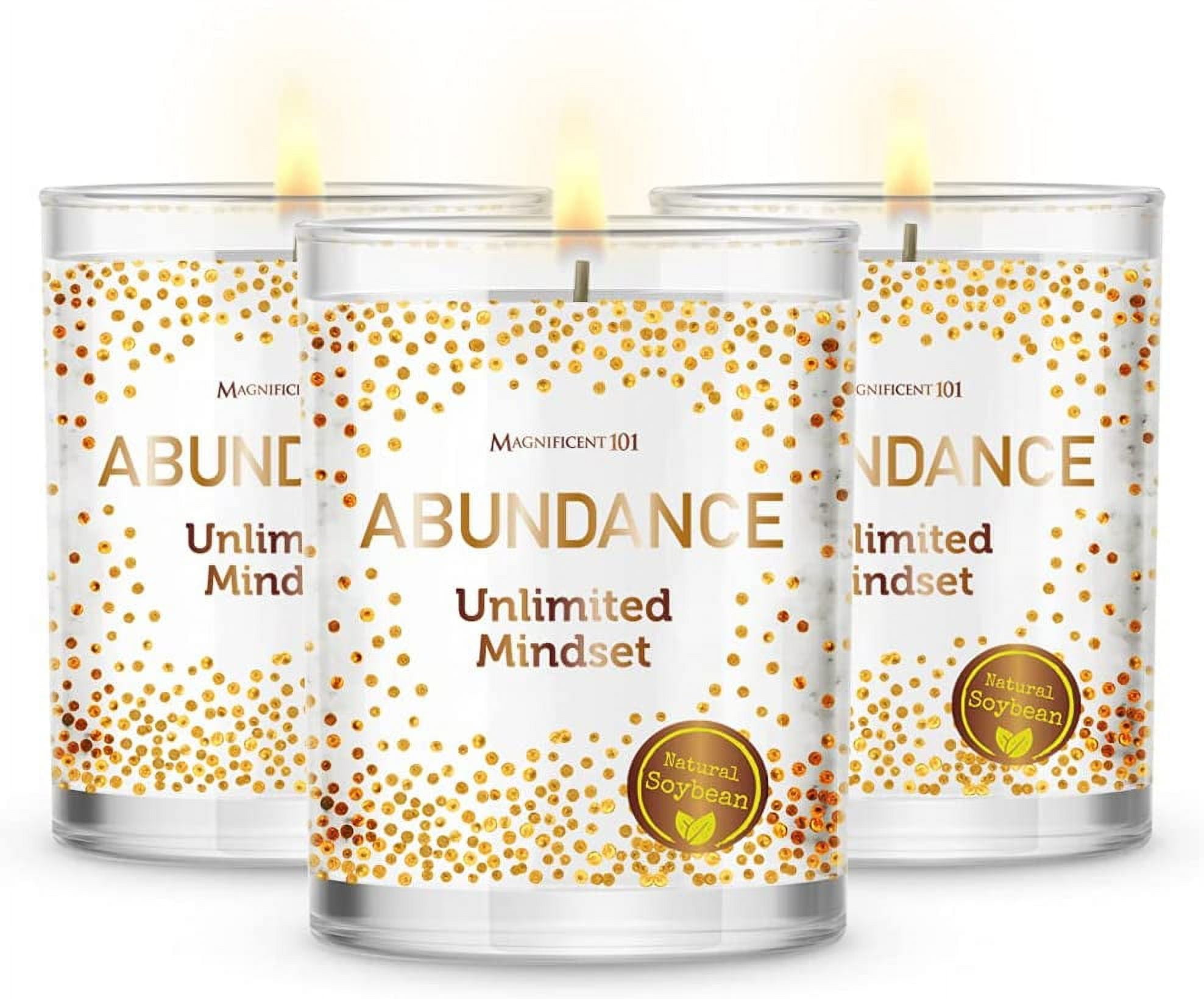 Magnificent 101 Abundance Set of 3 Candles