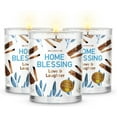 thumbnail image 1 of Magnificent 101 Long Lasting Set of 3 Home Blessing Smudge Candle| 3.5 Oz Each - 42 Hour Burn | Soy Wax Candle for House Energy Cleansing & Manifestation, 1 of 7