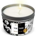 thumbnail image 1 of Magnificent 101 Long Lasting Yin Yang Smudge Candle | 6 Oz - 35 Hour Burn Time | Soy Wax Tin Candle for House Energy Cleansing, Purification, Manifestation & Chakra Healing, 1 of 5