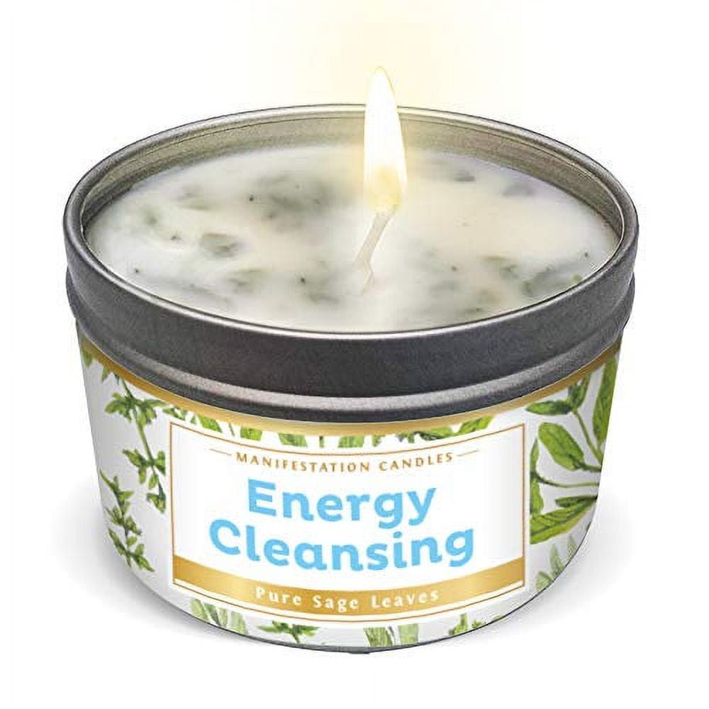 Magnificent 101 Manifestation Candle White Sage Leaf & Scent, Smudge