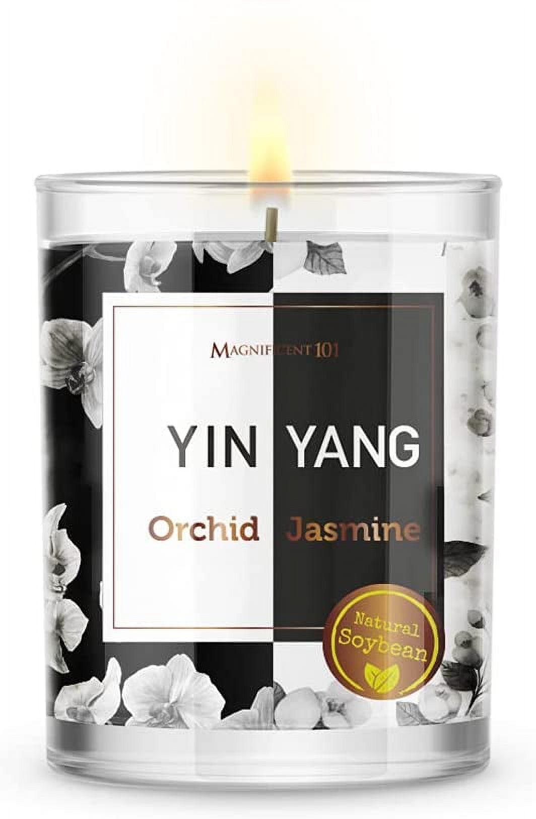 Magnificent 101 Set of 3 LongLasting Yin Yang Aromatherapy Candles