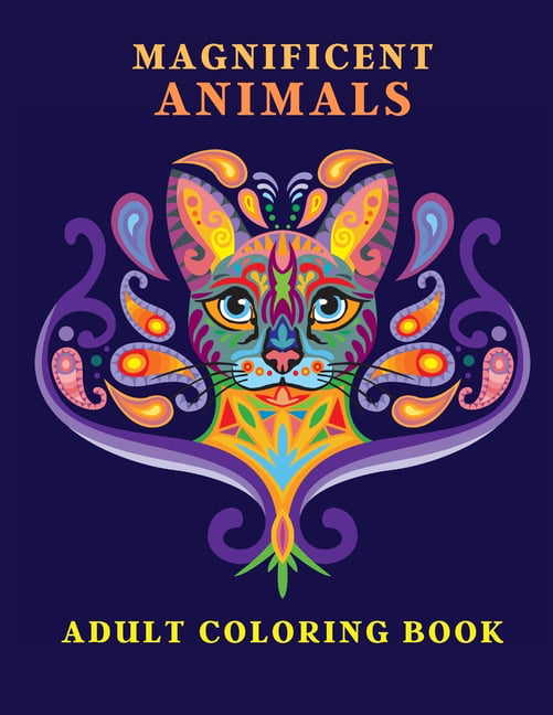 Amazing Animal: Coloring book markers (Premium Large Print Coloring Books  for Adults) (Paperback)