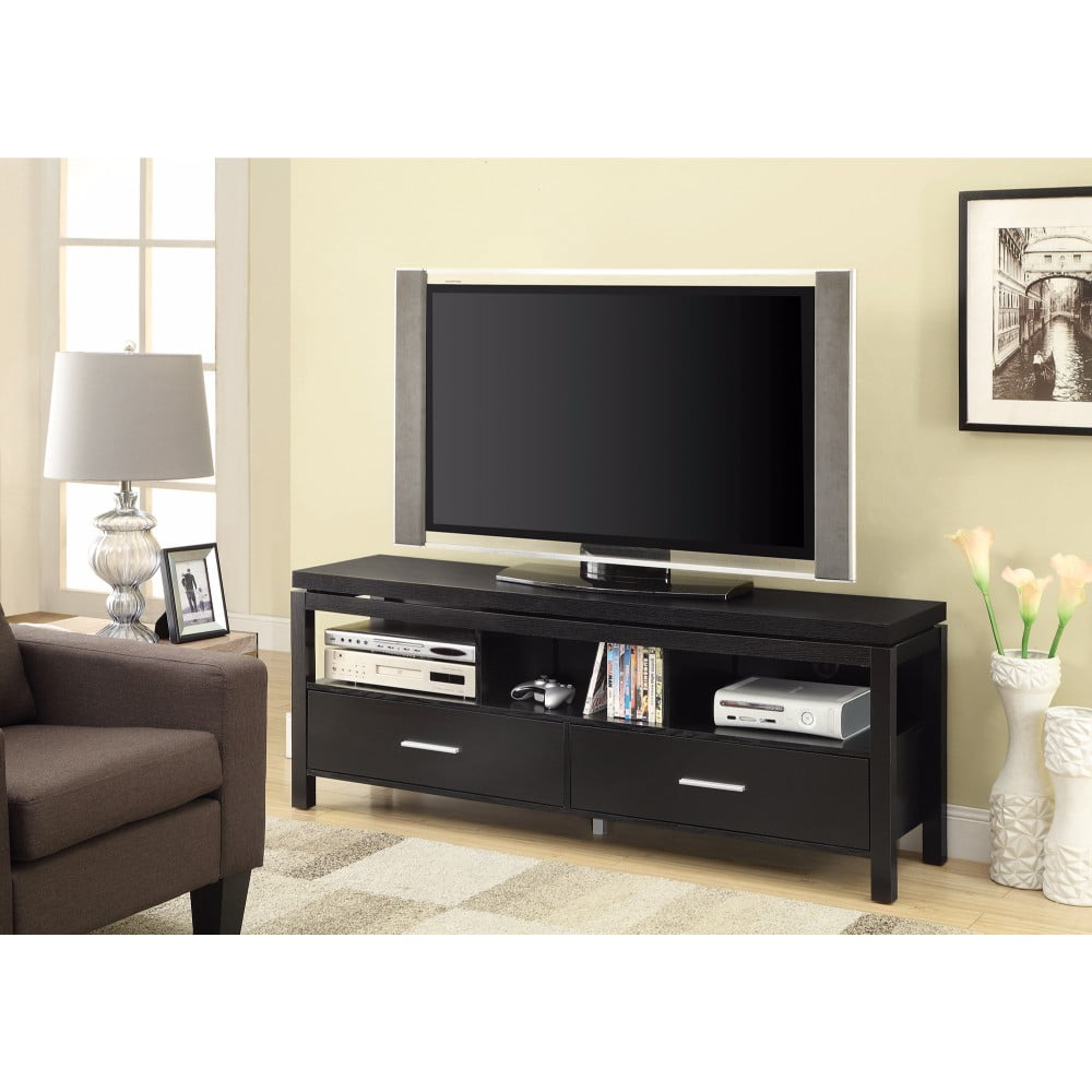 Magnificent Black TV Console with Drawers