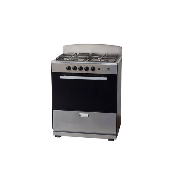 Magnificent Chef - Free Delivery - 30" Stainless Steel Gas Stove with 4.0 CFT Oven Capacity -Sealed Burners, 2 Ultra-Fast, 2 Fast Easy to Clean, Iron Grates, Cool Knobs 2-year Warranty.