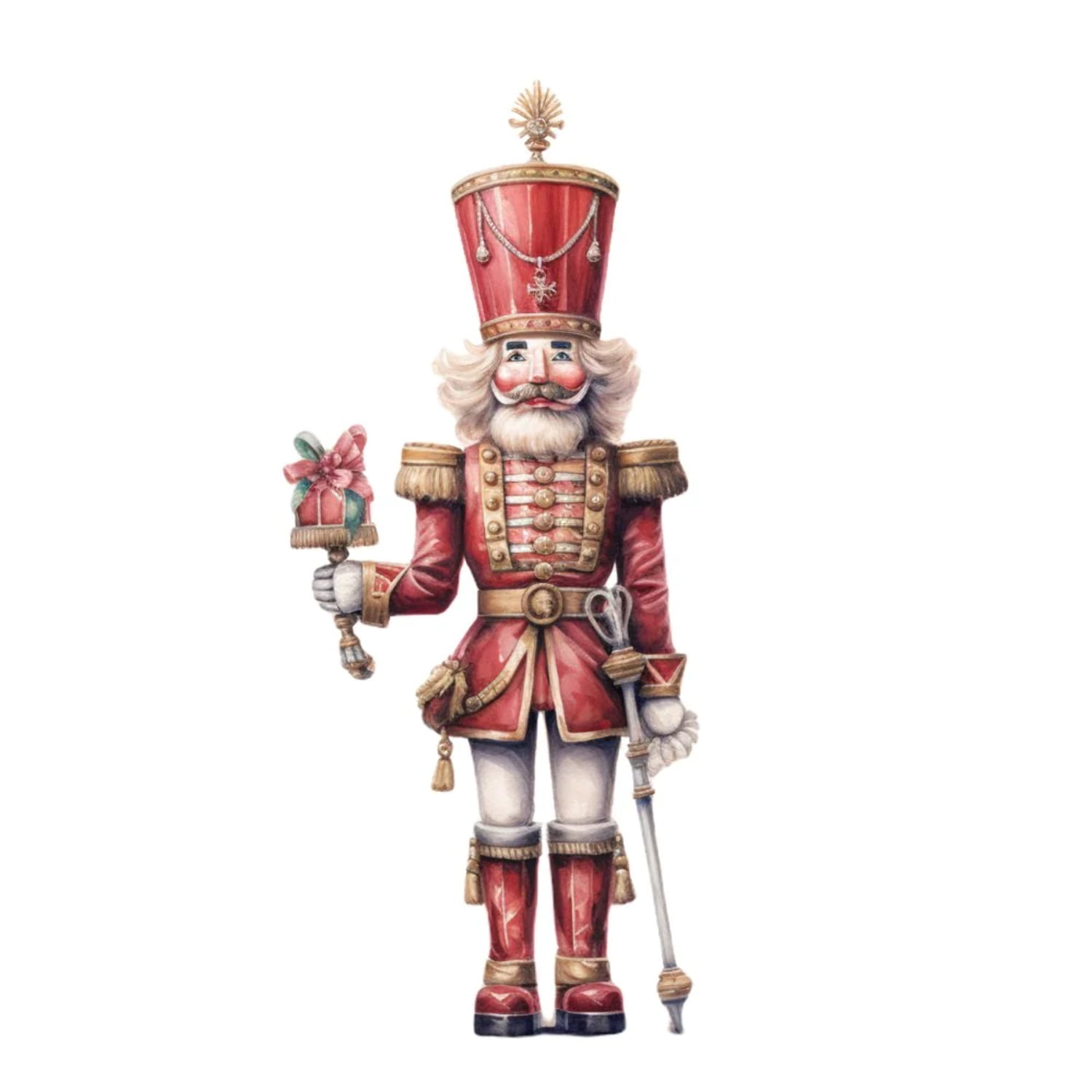 Magnificent Christmas Nutcracker 1 Fabric Panel