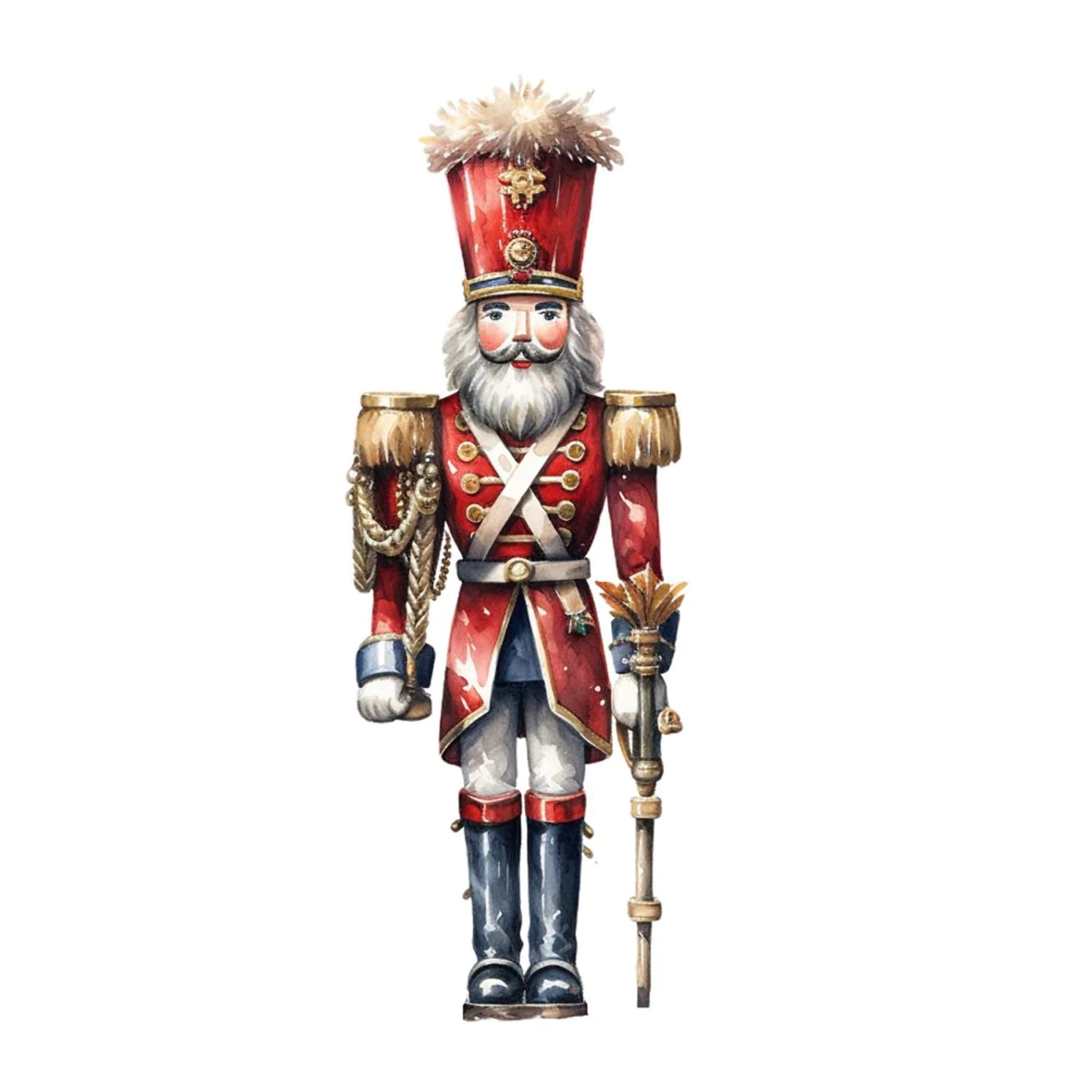 Magnificent Christmas Nutcracker 5 Fabric Panel