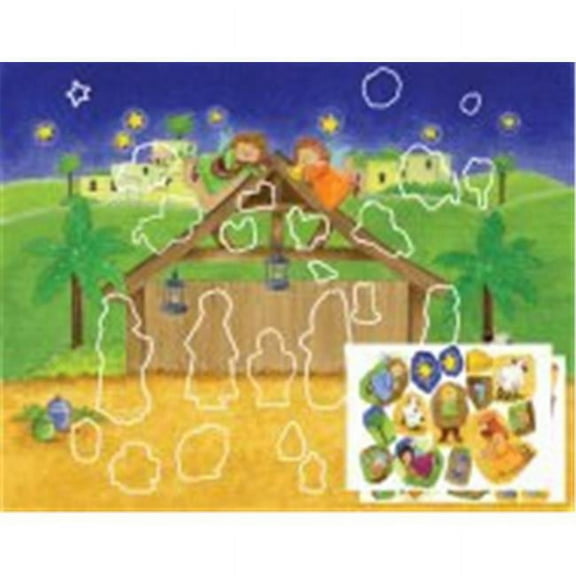 Magnificent Manger Sticker Advent Calendar - 11 x 14 in.