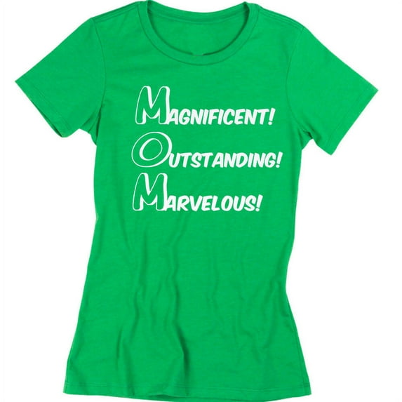 Magnificent Outstanding Marvelous MOM Tshirt Mothers Day Gift Tee Color irish Green X-Large