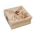 thumbnail image 1 of Magnificent Phoenix Fire Plume Feathers Square Rubber Stamp Stamping Scrapbooking Crafting - Small 1.25in, 1 of 7