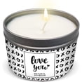 thumbnail image 1 of Magnificent101 I Love You Valentine's Day Vanilla Lavender Aromatherapy Candle for Love, Romance, Relationships, Couples - Natural Soybean Wax Tin - 6oz, 1 of 4