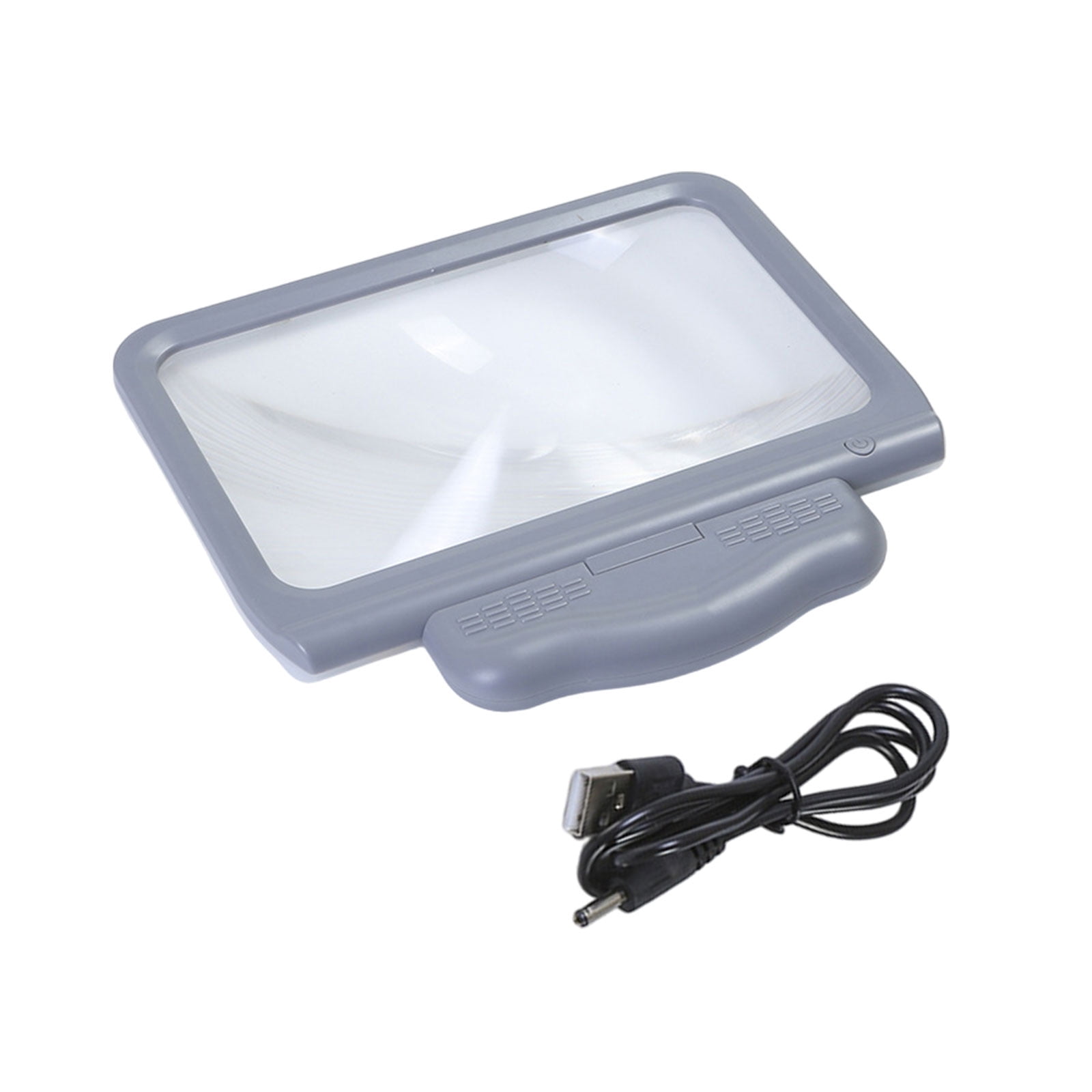 Magnifier Glass Lens Handheld Eye Loupe Magnifier with LED Light for Newspaper Reading Jewelry Stamp Inspection