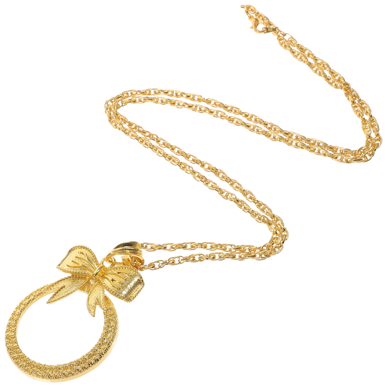 Magnifier Glass Magnifying Necklaces Optical Lens Chain Pocket Glasses