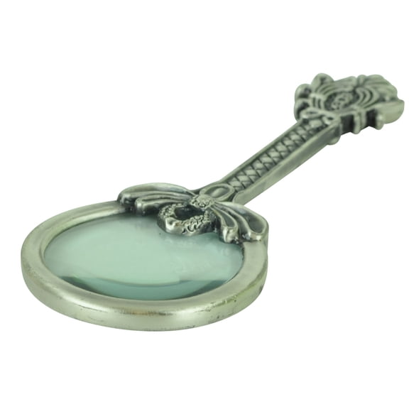 Magnifier Glass With Handle 2 Inches Metal Cast Pewter Glory Land 3X Firefly