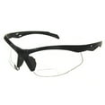 thumbnail image 1 of Magnifier Reader Safety Glasses Bifocal Clear Lens +2.00 Black Frame Protection, 1 of 6